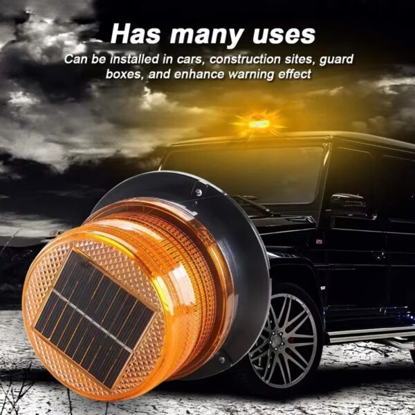 Solar Magnetic Warning Yellow Beacon Light - Image 3