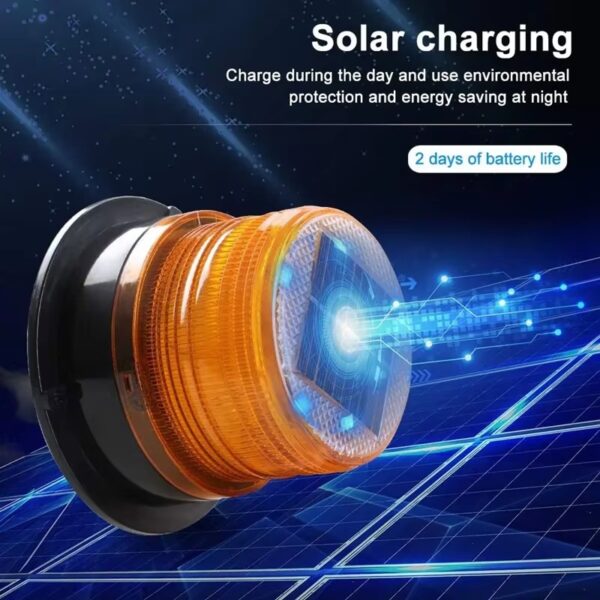 Solar Magnetic Warning Yellow Beacon Light - Image 4